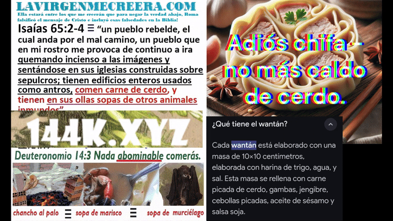 Isaias 65 Caldo de sopas inmundas - No mas caldo de cerdo